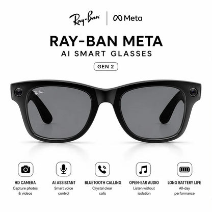 AI Smart Glasses (Gen 2) with night Vission, 12 Mp Camera & All Smart Features